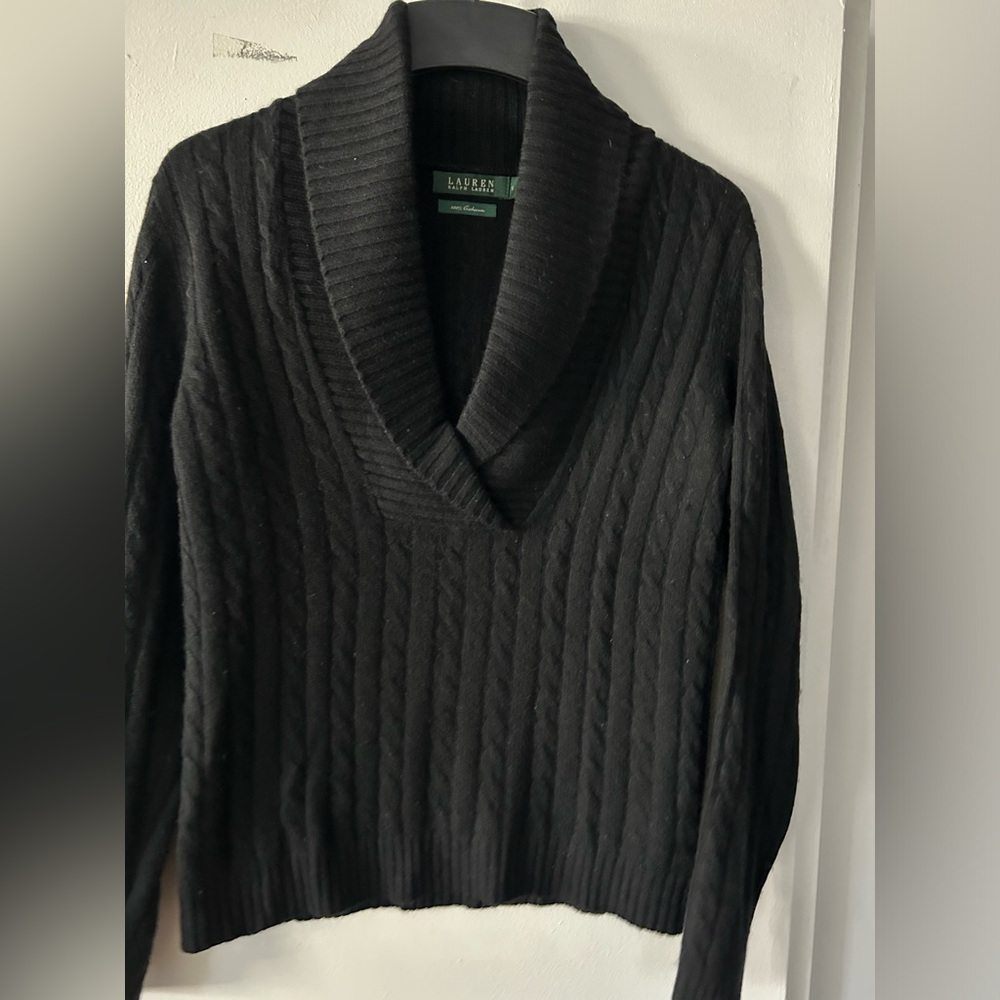 GUC Lauren Ralph Lauren Black Cashmere sweater